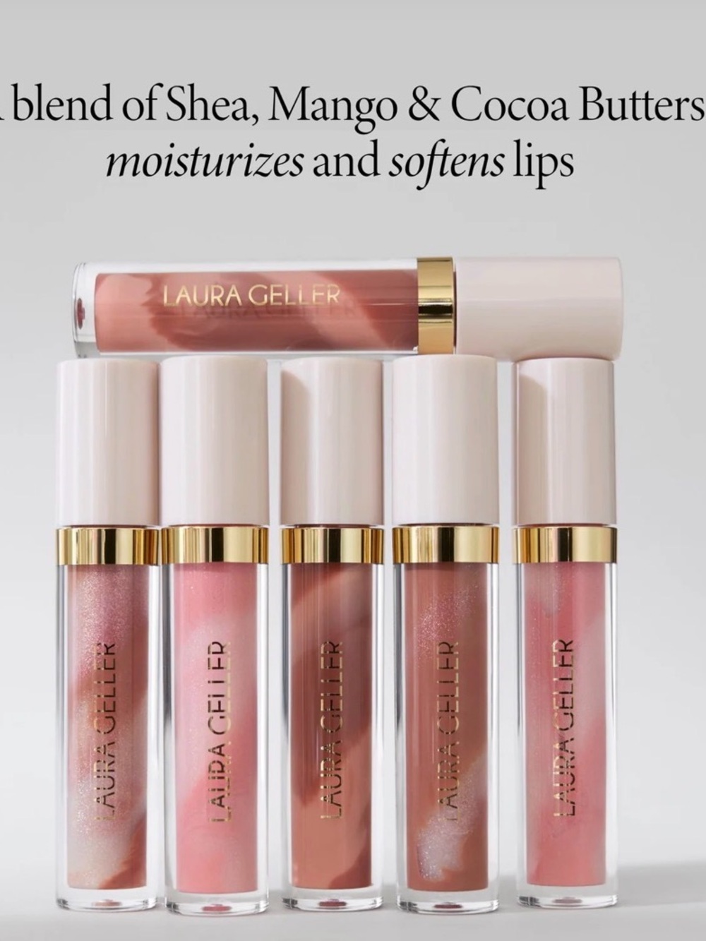 LAURA GELLER NIB Italian Marble Glossy Lip Tint in Rose Spritz - Picture 6 of 6